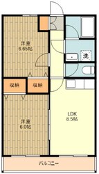 プリムヴェールの物件間取画像